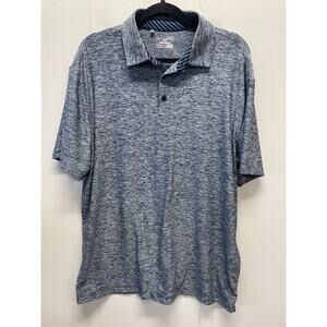 Under Armour Men's Polo Short Sleeve Shirt Size XL Heather Blue Golf Loose Fit